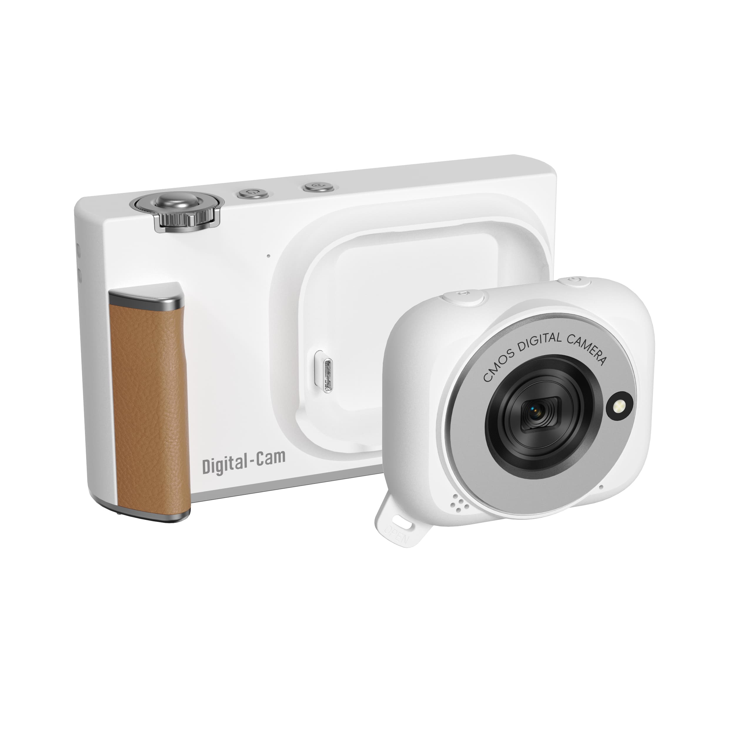 AMKOV G02 Dual-Form Vlog Camera | Detachable Mini Camera, 75MP Photo, 5K Video & WiFi