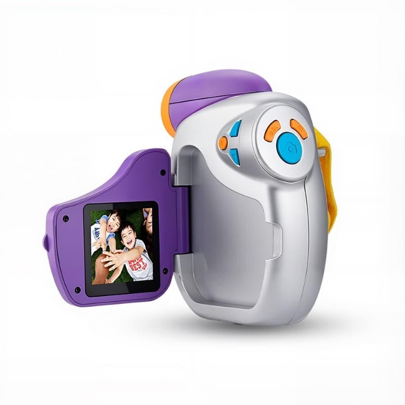 1080P Cute Purple Video Camera for Kids Thumbnail 4