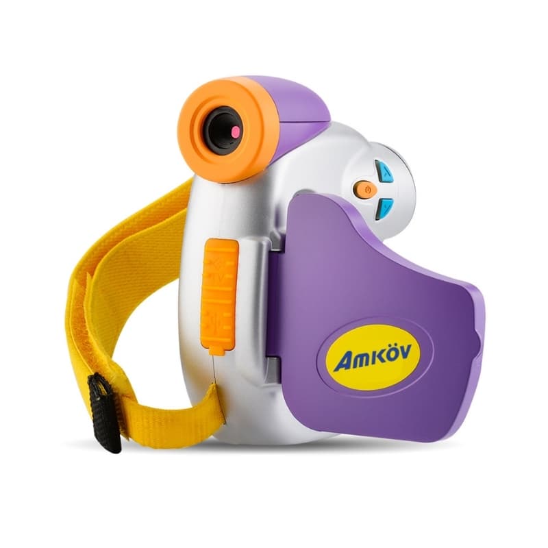 1080P Cute Purple Video Camera for Kids Thumbnail 1